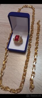 Krásny pozlátený pánsky set..plus darček - 5