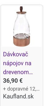 Sklenený zásobník na vodu s podstavcom 5,5l s kohútikom - 5