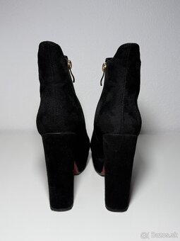 Čierne semišové čižmy - 5