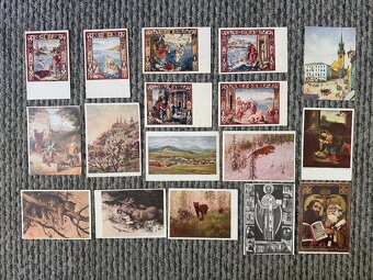 Pohľadnice obrazy, ilustrácie, folklór, príroda a iné 106ks - 5
