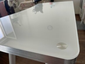 Kancelarsky stol skleneny 120cmx60cmx73cm vyska - 5