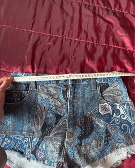 Etro kratke denim nohavice so vzorom - 5