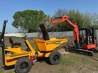 VÝKOPY BAGROM A DUMPER 3t - 5