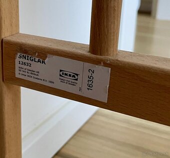 Detská drevená postieľka IKEA SNIGLAR+ matrac - 5