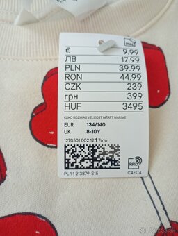 H&M mikina s visačkou 134/140 - 5