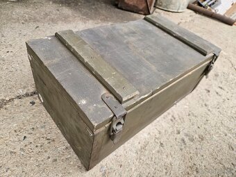 Vojenska drevena krabica bedňa 2. - 5