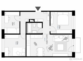 Priestranný 4 izbový byt s balkónom - 5