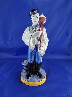 Staré fajansové sochy -   MODRA - 31 a 27 cm - 5