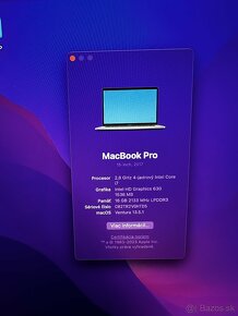Apple MacBook Pro 2017 15,4-inch 250 GB Intel Core i7 - 5