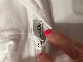 CHRISTIAN DIOR white damska mikinka M/L - 5
