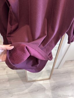 Damske mikinove burgundy saty ZARA - 5