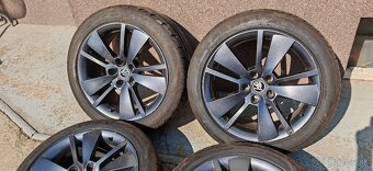 ALU Škoda Zenith 5x112 a letné Orium 235/45 R18 - 5