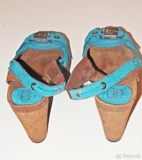 Topánky Scholl - veľkosť 39 a 38, červené a tyrkys, dámske - 5
