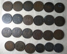 Obehové mince Rakúsko-Uhorsko HELLER 1892-1918 - 5
