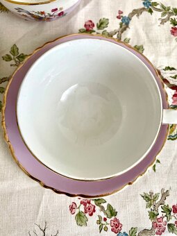 Starožitný porcelánový set na čaj Moulin des Loups - 5
