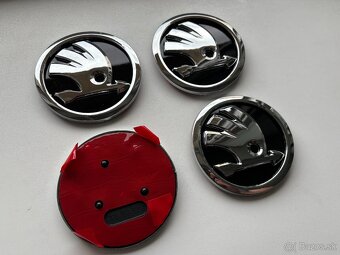SKODA ZNAK LOGO EMBLEM 90mm 9cm - 5