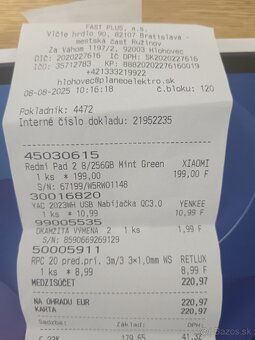 Predám tablet xiaomi redmi pad 2 8gb/256gb - 5