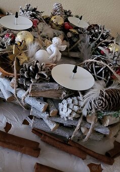 Adventný svietnik okrúhly - 5