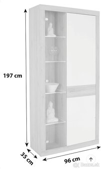 Vitrína + stolík pod TV - 5