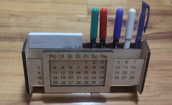 Stojan na perá a papieriky + nekonečnýkalendár - 5