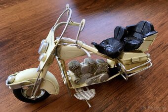 Motorka, model, retro, dekorácia, darček - 5