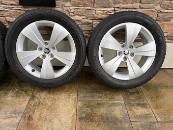 ALU DISKY SKODA TRITON 5x112 R17 + ZIMNÉ PNEU 215/55 R17 - 5