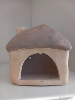 Sada 3ks keramické domčeky na sviečku - 5