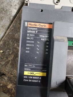 kompenzačný stykač, DEON 250A ; 400A - 5