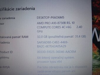 HP elitebook 725 G4 , AMD A10 quad core ,, 32gb ram , ssd - 5