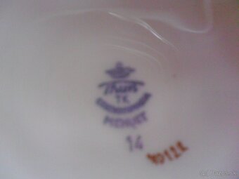 značený porcelánový kávový set zn.MENUET - 5