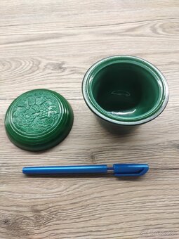 Malachitová dóza s vrchnákom- šperkovnica.... - 5