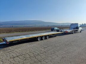 Prívesný vozík - trojnápravové plato - 5