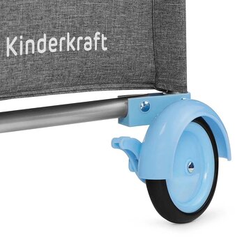 Kinderkraft joy blue cestovná postielka - 5