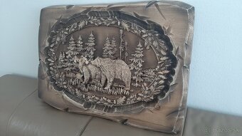 Drevený obraz 56×39cm hr.4 cmPoľovnicke motivy - 5