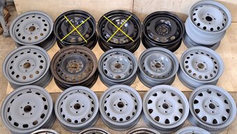 PLECH. DISKY PO 1 KUSE - ŠKODA, FIAT, PEUGEOT, FORD,RENAULT, - 5