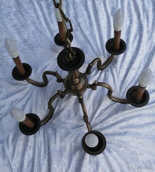 Mosadzný luster z Nemecka - 5