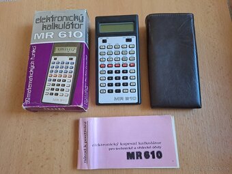 TESLA MR 610 – historická vědecká kalkulačka, komplet - 5
