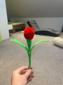 Kvety z chlpatého drôtiku - 5