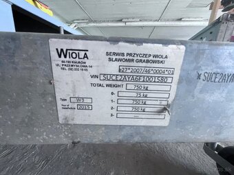 Privesny vozik lozna plocha 5x1,5metra do 750kg - 5