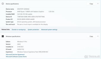 Predám Lenovo Legion 5 17ACH6H, Ryzen 7, RTX 3070, 32GB RAM, - 5