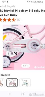 Krásny detský dievčenský bicykel TOP STAV - 5