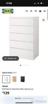Malm komoda 80€/ks - 5