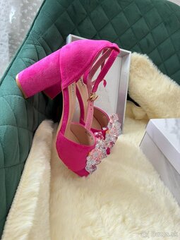 Cyklamenove sandalky 38 - 5