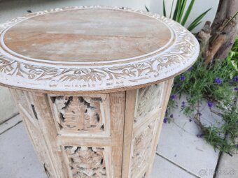 Konferenčný stolík/ príručný stolík  / drevený záhradný stol - 5