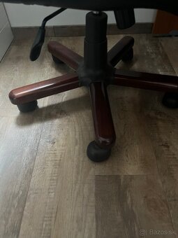 Kozene kreslo cierne - 5