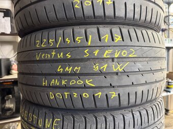 R17 225/45 Hankook Ventus S1 91W Evo2 2x5 2x4 MM DOT2017 - 1 - 5
