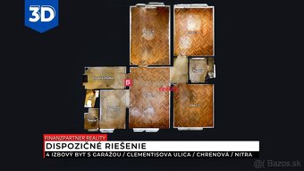 4 izbový byt s garážou, Chrenová, Nitra - 5