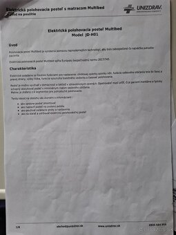 Polohovacia posteľ  Multibed Home JD- H01 - nová - 5