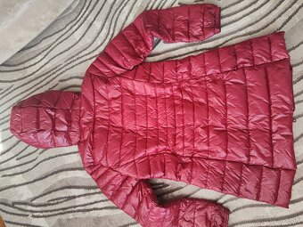 Predĺžená bunda bordová - 5