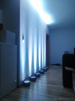 4ks led par reflektory na diaľkové ovládanie s TAŠKOU - 5